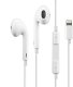 Słuchawki Fiesta FIESTA EARPHONES WITH MIC LIGHTNING SŁUCHAWKI PRZEWODOWE DOUSZNE Z MIKROFONEM WHITE [45648] 1