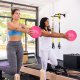 Rebel Mini piłka gimnastyczna do pilates rehabilitacyjna 25cm z pompką ręczną, kolor różowy, REBEL ACTIVE 6