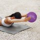 Rebel Mini piłka gimnastyczna do pilatesu rehabilitacyjna 25cm z pompką ręczną fioletowa 6