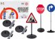 LeanToys Zestaw Edukacyjny Duże Znaki Drogowe 76cm 3 Szt 1