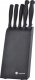 Excellent Houseware Zestaw komplet 5 noży Fiskars 1073023 czarny 22