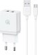 Ładowarka Usams USAMS Ład. siec. 2xUSB-A + kabel Micro/ USB-A Fast Charging biały/white series HC HCXLTZ02 1