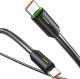 Kabel USB Usams USB-C - USB-C 1 m Czarny 1