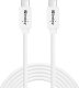 Kabel USB Sandberg USB-C - USB-C 2 m Biały (USB-C<gt/>C USB 3.1 G2 100W,) 1