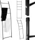 Bathroom Solutions Drabinka wieszak na ręczniki metalowy czarny 150 cm 8
