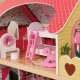 Funfit DOMEK DREWNIANY DLA LALEK XXL Z BASENEM + MEBELKI OŚWIETLENIE LED 1