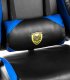 Fotel FOTEL GAMINGOWY Z PODNÓŻKIEM KUBEŁKOWY BIUROWY GRACZA OBROTOWY NOWOCZESNY 8