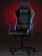 Fotel HiTech FOTEL GAMINGOWY DLA GRACZA OBROTOWY KUBEŁKOWY ERGONOMICZNY RGB 4