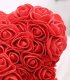 Springos MIŚ Z RÓŻ 25 CM ROSE BEAR Z PŁATKÓW RÓŻ KOKARDA PUDEŁKO NA PREZENT 6