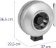 MSW Wentylator kanałowy wyciągowy wylot śr. 200 mm 1000 m3/h Wentylator kanałowy wyciągowy wylot śr. 200 mm 1000 m3/h 3