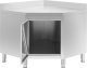 Royal Catering Szafa gastronomiczna narożna z rantem STAL 100 x 100 x 97 cm Szafa gastronomiczna narożna z rantem STAL 100 x 100 x 97 cm 1