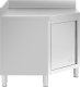 Royal Catering Szafa gastronomiczna narożna z rantem STAL 100 x 100 x 97 cm Szafa gastronomiczna narożna z rantem STAL 100 x 100 x 97 cm 3