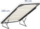 Uniprodo Stelaż do łóżka podnoszony metalowy do 200 kg 90 x 200 cm Stelaż do łóżka podnoszony metalowy do 200 kg 90 x 200 cm 5