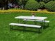 ModernHome Zestaw cateringowy stół bankietowy 180cm 2 ławki biały ModernHome 9