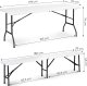 ModernHome Zestaw cateringowy stół bankietowy 180cm 2 ławki biały ModernHome 10