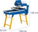 MSW Piła stołowa do kamienia chłodzona wodą z tarczą diamentową 350 mm 2500 W 5
