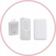 Powerbank . ECOBOX POWER BANK 10000MAH  BIAŁY MAGSAFE  BEZPRZEWODOWY 10