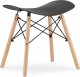 Leobert Taboret KORFU - czarny x 1 1