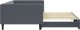 vidaXL Sofa rozsuwana, ciemnoszara, 100x200 cm, aksamit 4