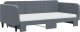 vidaXL Sofa rozsuwana z materacami, ciemnoszara, 100x200 cm, aksamit 3