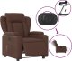 vidaXL Elektryczny fotel rozkładany, brązowy, obity sztuczną skórą 5