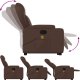 Triton Podnoszony fotel masujący, rozkładany, brązowy 7