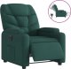vidaXL Elektryczny fotel rozkładany, ciemnozielony, obity tkaniną 2
