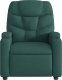 vidaXL Elektryczny fotel rozkładany, ciemnozielony, obity tkaniną 8