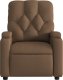 vidaXL Elektryczny fotel rozkładany, brązowy, obity tkaniną 9