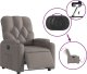 vidaXL Elektryczny fotel rozkładany, kolor taupe, obity tkaniną 6