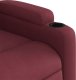 vidaXL Podnoszony fotel rozkładany, winna czerwień, obity tkaniną 11