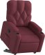 vidaXL Podnoszony fotel rozkładany, winna czerwień, obity tkaniną 3
