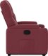 vidaXL Podnoszony fotel rozkładany, winna czerwień, obity tkaniną 10
