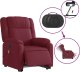 vidaXL Podnoszony fotel masujący, elektryczny, rozkładany, czerwony 6
