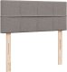 vidaXL Łóżko kontynentalne z materacem, taupe, 120x190 cm, tkanina 10