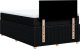 vidaXL Łóżko kontynentalne z materacem, czarne, 120x190 cm, tkanina 8