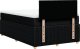 vidaXL Łóżko kontynentalne z materacem, czarne, 120x190 cm, tkanina 8