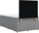 vidaXL Łóżko kontynentalne z materacem, jasnoszare, 120x190 cm tkanina 8