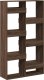 vidaXL Regał/przegroda do pokoju, brązowy dąb, 100x33x175 cm 6