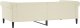 vidaXL Sofa z funkcją spania, kremowa, 100x200 cm, sztuczna skóra 5