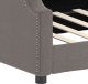 vidaXL Sofa z funkcją spania, kolor taupe, 100x200 cm, obita tkaniną 6