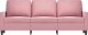 vidaXL Sofa 3-osobowa, różowa, 180 cm, obita aksamitem 3