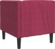 vidaXL Fotel Chesterfield, winna czerwień, tapicerowany aksamitem 6