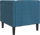 vidaXL Fotel Chesterfield, niebieski, tapicerowany aksamitem 6