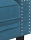 vidaXL Fotel Chesterfield, niebieski, tapicerowany aksamitem 7