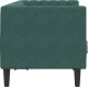 vidaXL Sofa Chesterfield z wałkami, dwuosobowa, ciemnozielona, aksamit 5