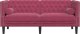 vidaXL Sofa Chesterfield z wałkami, dwuosobowa, bordowa, aksamit 3