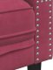 vidaXL Sofa Chesterfield z wałkami, dwuosobowa, bordowa, aksamit 6