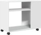 vidaXL Stolik boczny na kółkach, biały, 70x35x60 cm 7