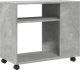 vidaXL Stolik boczny na kółkach, szarość betonu, 70x35x60 cm 7